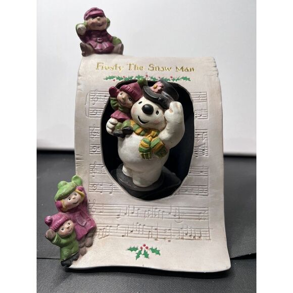 RARE Vintage 1986 Frosty The Snow Man Music Box by Garry Sharpe. Frosty Rotates - Picture 1 of 6